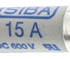 Bezpiecznik 15A 10 x 38mm 600V dc SIBA