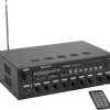 Omnitronic CPZ-60P ELA Wzmacniacz ELA 60 W 4-kanałowy 4 strefy