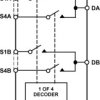 LCMOS, ± 5 V, 4-Channel High Performance Analog Multiplexer