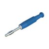 SKS Hirschmann 938420102 MSTF 2 bl Blue 2mm straight blade plug
