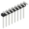 Pin header, 8 pole, pitch 2 mm, angled, black, SLY30828Z