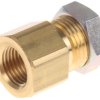 Złączka pneumatyczna Złącze Rc 1/8 żeńskie Wciskane 4 mm SMC Adapter grodziowy Rc 1/8 żeńskie