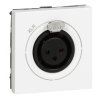 MOSAIC Gniazdo audio XLR3 2 moduły białe żeńskie neutrik 078755 LEGRAND