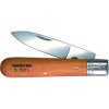 Stripping knife for round cable, with a steel blade, wooden bowls and a wire scraper, L 200 mm, 78 g, 5-501