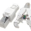 WTYK RJ45 8P8C KAT. 6a RJ-45 BEZNARZĘDZIOWY OKRĄGŁY DRUT UTP