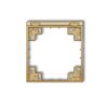 MINI Ramka pośrednia do gniazd bryzgoszczelnych z uziemieniem schuko złoty 29MRPB-1s KARLIK