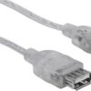 Manhattan Kabel USB USB 2.0 Złącze męskie USB-A, Złącze żeńskie USB-A 4.50 m srebrny 340502
