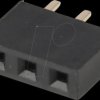 10120945 Female Header 2,54mm straight 1x3