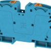 Through terminal block, push-in connection, 35 mm², 1 pole, 125 A, 8 kV, blue, 2552150000