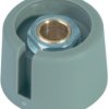 Rotary knob, 6 mm, plastic, gray, Ø 16 mm, H 16 mm, A3016068