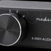 ASWI2424AT Nedis Analogue Audio Switch | 4 port(s) | Connection input: 1x 3