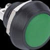GQ12B-10GA Pushbutton,Ø 17,5/12 mm, 2A-36 VDC, green