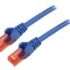 Patch cord U/UTP 6 linka CCA PVC niebieski 15m 24AWG 68447