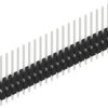 Pin header, 20 pole, pitch 2.54 mm, straight, black, 10050868