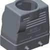 Housing, size HB10, die-cast aluminum, PG21, angled/straight, clip locking, IP65, T1240100121-000