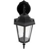 Kinkiet Ogrodowy Elewacyjny Zewnętrzny E27 LATARNIA do DOŁU Czarna BELLIS LUMILED
