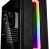 Kolink Nimbus RGB Midi Tower Obudowa do komputera czarny z 1 wentylatorem, ze zintegrowanym oświetleniem, z okienkiem, z