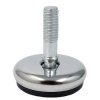 Stopka z przegubem 28x20mm srebrna - noga meblowa M6 - stopka regulowana do mebli