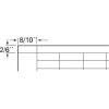 Polyester Laser label, (L x W) 15.24 x 4.23 mm, silver, din-a4 sheet, 9-1768032-3, package with 792 pieces