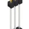 Pin header, 3 pole, pitch 2.54 mm, straight, black, 10056746