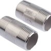 Złączka rurowa ze stali nierdzewnej gwint 1 1cal RS PRO gwint 2 1cal Okrągłe Proste Złączka wkrętna bębna Z gwintem