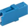 Fiber optic connector, LC socket to LC socket, OS1/OS2, singlemode, ceramic, blue, BS07-60000
