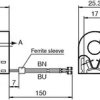 Inductive ring sensor, 2 wire, 1 Form B (N/C), 187454
