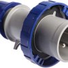 Złącze przemysłowe - zasilające 32A Wtyczka 230 V 2P + E Męski Scame Niebieski Montaż na kablu IP67