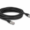 kabel LAN Delock 80129, 1 szt., RJ45, CAT 6a, S/FTP, 5.00 m, czarny