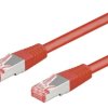 S/FTP6-CU-075RD Patch cord S/FTP 6 linka Cu LSZH czerwony 7,5m 28AWG