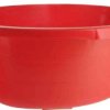 Wanna owalna 55 cm / 27 l czerwone podniesione uchwyty