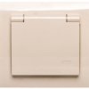 Kier Gniazdo Bryzgoszczelne Z/U Schuko Ip44 Klapka Beżowa Gph-1Ws/01/W