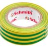 Taśma Izolacyjna Zielono-Żółta Mocna 10M Samogasnąca - Schmith