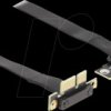 88043 riser card, PCIe x1 90° > PCIe x1 90°, 60 cm cable