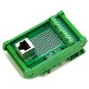 CZH-LABS RJ50 10P10C DIN Rail Mount Interface Module, Vertical Jack.