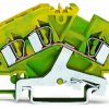 3-wire protective earth terminal, spring-clamp connection, 0.08-4.0 mm², 1 pole, 32 A, 8 kV, yellow/green, 281-637