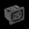 3-pin IEC C14 Computer 230VAC Mains Female Socket for Housing