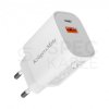 Ładowarka sieciowa GaN 1x USB typ-A Quick Charge 3.0 + 1x USB typ-C Power Delivery 3.0 [30W]