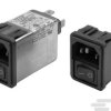 Filtr wejściowy złącza IEC 10A TE Connectivity Montaż na kołnierzu