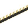 Pin header, 30 pole, pitch 2.54 mm, straight, black, 10053856