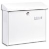 Burg Wächter AMSTERDAM.867 W Letterbox Steel White Weatherproof C4 Slot
