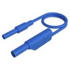 SKS Hirschmann 934041102 Safety Test Lead 4mm jack plug 50cm Blue