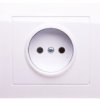 Kier Gniazdo Pojedyncze B/U Białe Gp-1W/00