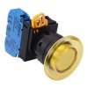 YW1L-A4E10Q0Y Yellow 22mm Mushroom Maintained Push Button Switch NO IP65 IDEC