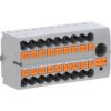 Blok rozdzielczy PTFIX 6/18X2,5-NS35A GY, szare złącze przemysłowe - 18 punktów przyłączeniowych o przekroju 2,5mm2