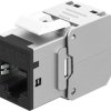 Keystone-modul RJ45 CAT 6A, STP, Slim, czarny 77943