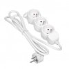 Przedłużacz 3-kr.2P+Z 5m biały OR-AE-13145/W/5M