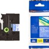 Labelling tape cartridge, 12 mm, tape blue, font white, 8 m, TZE-535