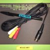 C64 Composite Video / Audio Cable, also compatible with - C16 Plus4 VIC20 SX64 C128 Atari XL XE