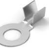 Uninsulated ring cable lug, 3.0-6.0 mm², AWG 12 to 10, 6.73 mm, M6, metal, 41356